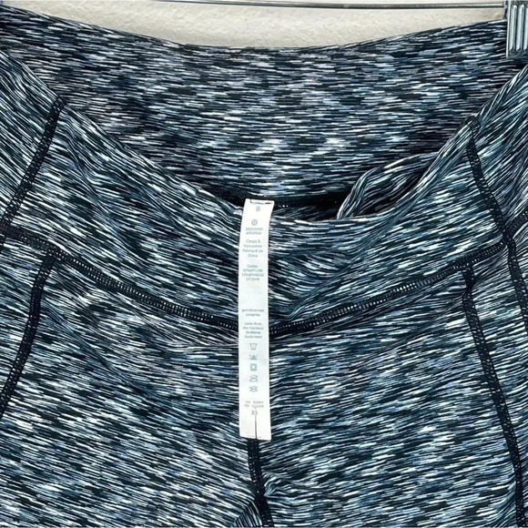 Lululemon Leggings Women's Sz 8 Drop It Like It's Hot Cropped Low Rise Blue - Picture 8 of 8
